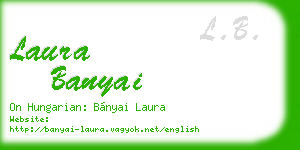 laura banyai business card