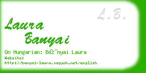 laura banyai business card